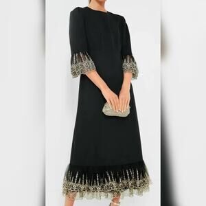 NWT Tuckernuck Pomander Place Embroidered Hem Lillith Dress L MRSP $168
